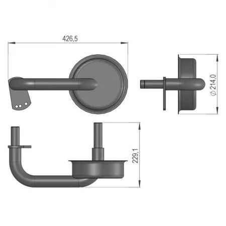 Support de roue gauche sip425210011