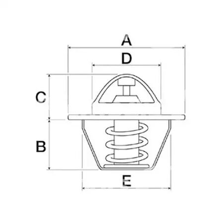 Thermostat adaptable Case Ih, Fiat, Ford, New Holland, Steyr