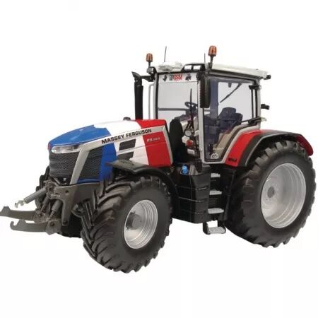 Tracteur massey ferguson 8s.225 edition limitee bleu blanc rouge au 1/32eme universal hobbies