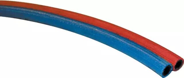 Tuyau soudure jumele bleu/rouge ø10mm rouleau de 20m