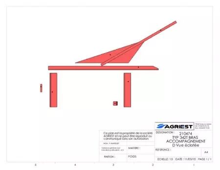 Typ 342t bras accomp agnement d