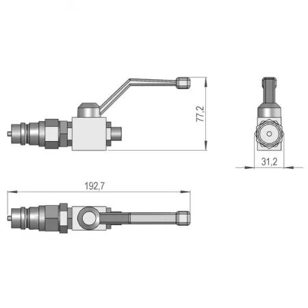 Vanne de verin dn6 m14x1,5 sip150592004