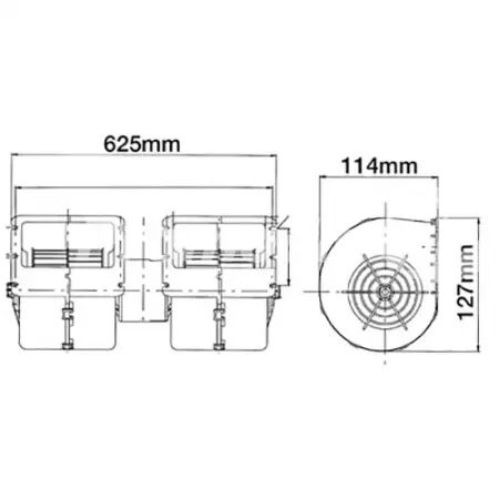 Ventilateur adaptable Case Ih, Fiat, Ford, New Holland