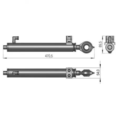 Verin hydraulique 32/20-290 sip 749060150b