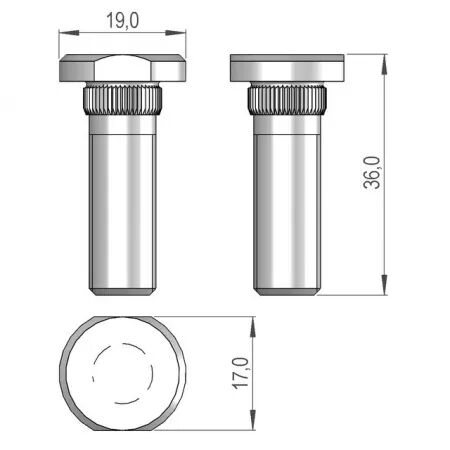 Vis 5 - m10x32 dacromet sip745030780