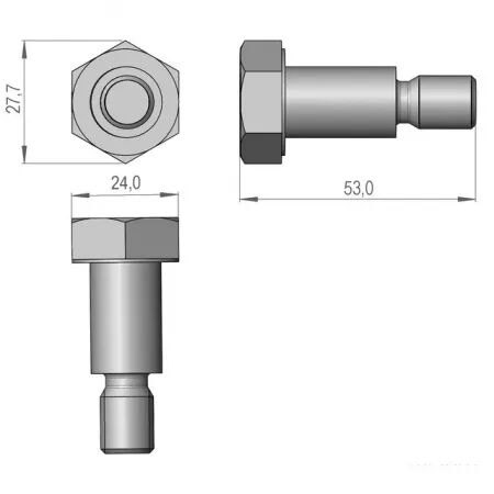 Vis de doigt de conditionneur acier sip 785071890