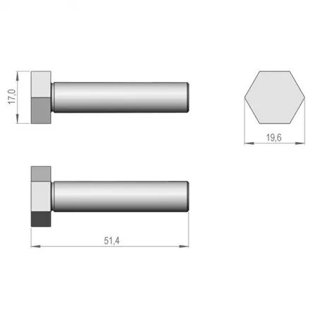 Vis m10x45 8.8 sip 150110301