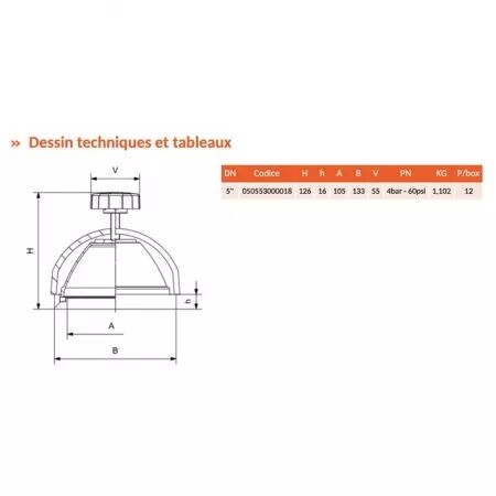 Voyant de niveau en verre zaffiro-riv553 5\'